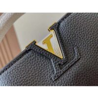 Louis Vuitton LV Women Capucines Mini Handbag Black Taurillon Leather (5)