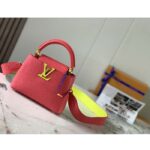 Louis Vuitton LV Women Capucines Mini Handbag Dragon Fruit Pink Cedrat Taurillon Leather - Bild 3