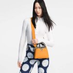 Louis Vuitton LV Women Capucines Mini Handbag Golden Yellow Taurillon Leather Python Skin – Image 14