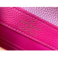 Louis Vuitton LV Women Capucines Mini Handbag Rose Pink Taurillon Leather (8)