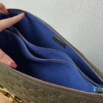 Louis Vuitton LV Women Coussin MM Handbag Khaki Monogram Embossed Puffy Lambskin - Image 9