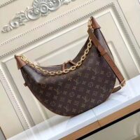 Louis Vuitton LV Women Loop Hobo Brown Monogram Monogram Reverse Coated Canvas (9)