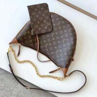 Louis Vuitton LV Women Loop Hobo Brown Monogram Monogram Reverse Coated Canvas (9)