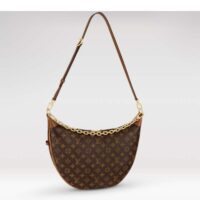 Louis Vuitton LV Women Loop Hobo Brown Monogram Monogram Reverse Coated Canvas (9)