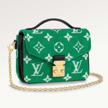 Louis Vuitton LV Women Micro Métis Bag Green Monogram Jacquard Velvet
