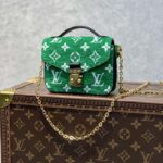 Louis Vuitton LV Women Micro Métis Bag Green Monogram Jacquard Velvet – Bild 2