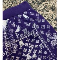 Louis Vuitton LV Women Monogram Bandana Shorts Cotton Indigo Regular Fit (8)