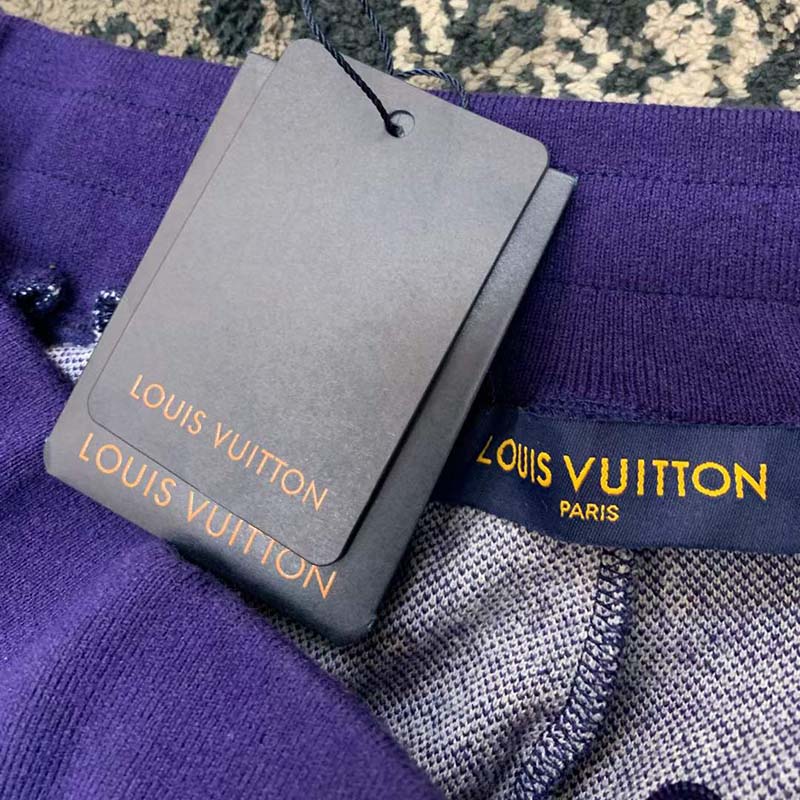 Louis Vuitton LV Women Monogram Bandana Shorts Cotton Indigo Regular Fit (7)