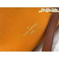 Louis Vuitton LV Women On My Side MM Tote Bag Brown Calfskin Monogram Coated Canvas (4)