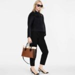 Louis Vuitton LV Women On My Side MM Tote Bag Brown Calfskin Monogram Coated Canvas - Image 13