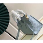 Louis Vuitton LV Women On My Side PM Handbag Bleu Nuage Blue Perforated Calf Leather - Image 4