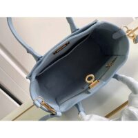 Louis Vuitton LV Women On My Side PM Handbag Bleu Nuage Blue Perforated Calf Leather (1)