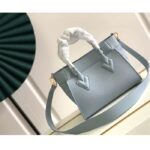 Louis Vuitton LV Women On My Side PM Handbag Bleu Nuage Blue Perforated Calf Leather - Image 3