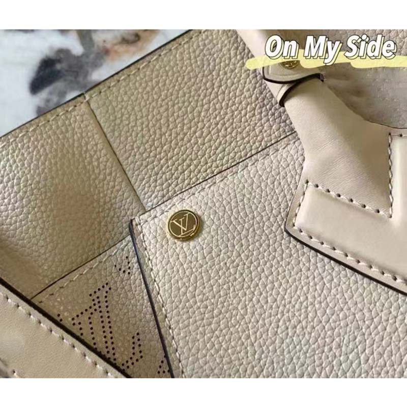 Louis Vuitton® On My Side PM Greige. Size  Calf leather, Women handbags,  Crossbody bag
