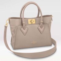 Louis Vuitton LV Women On My Side PM Tote Bag Beige Perforated Calf Leather (2)