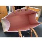 Louis Vuitton LV Women OnTheGo GM Tote Bag Pink Monogram Giant Coated Canvas Raffia - Imagen 6