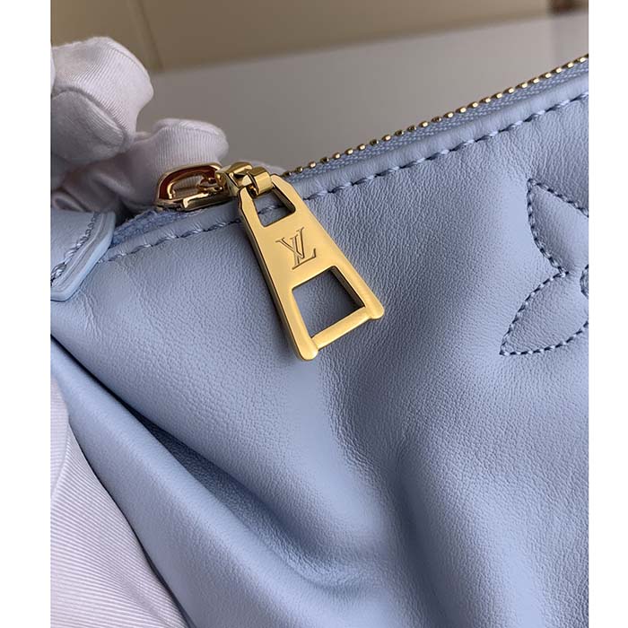 LOUIS VUITTON Over The Moon Calf Leather Shoulder Bag Blue