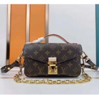 Louis Vuitton LV Women Pochette Métis East West Bag Brown Monogram Coated Canvas (2)