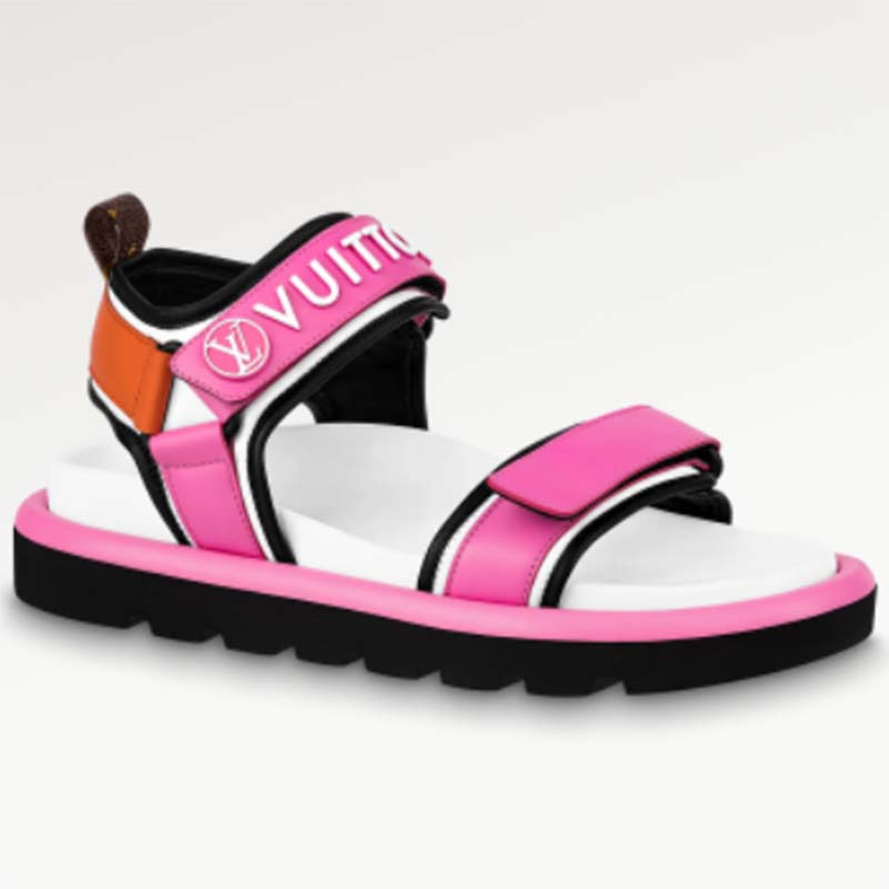 Louis Vuitton Paseo Flat Comfort Sandals in Monogram Denim #LVSS23