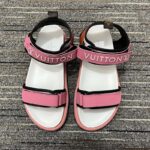 Louis Vuitton LV Women Pool Pillow Flat Comfort Sandal Pink Calf Leather Circle Rubber – Image 3