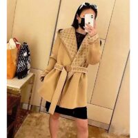 Louis Vuitton LV Women Signature Double Face Short Wrap Coat Wool-Silk Regular Fit (10)