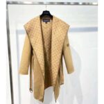 Louis Vuitton LV Women Signature Double Face Short Wrap Coat Wool-Silk Regular Fit - Image 3