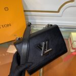 Louis Vuitton LV Women Twist MM Chain Bag Black Epi Grained Cowhide Leather - Imagen 6