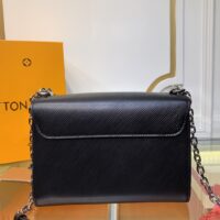Louis Vuitton LV Women Twist MM Chain Bag Black Epi Grained Cowhide Leather (7)