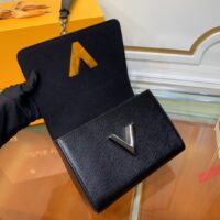 Louis Vuitton LV Women Twist MM Chain Bag Black Epi Grained Cowhide Leather (7)