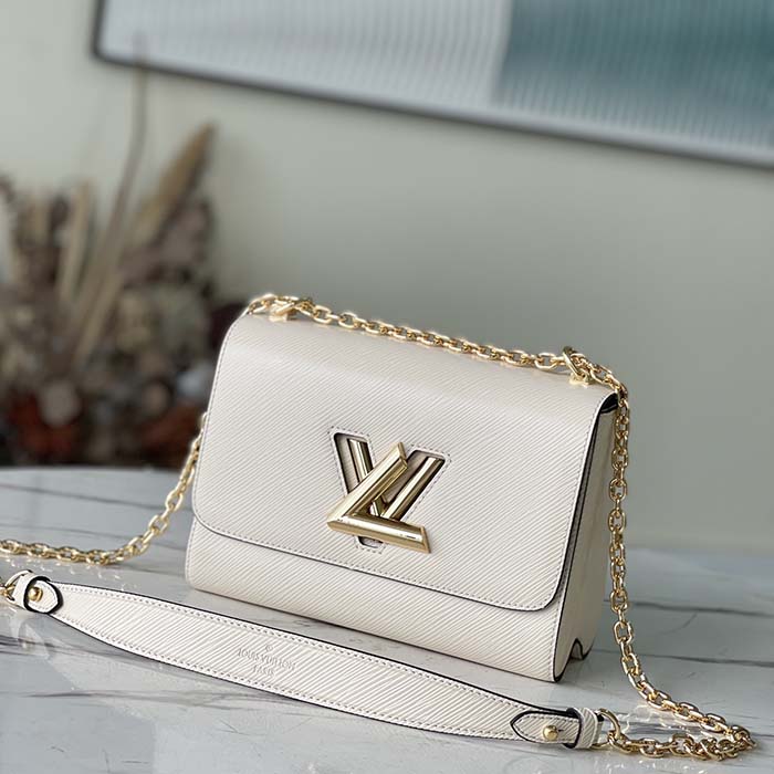 Louis Vuitton Lv Ghw Twist Mm Chain Shoulder Bag M21109 Epi