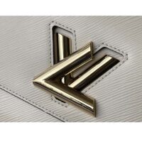 Louis Vuitton LV Women Twist MM Chain Bag White Epi Grained Cowhide Leather (8)