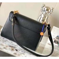Louis Vuitton LV Women Twist MM Handbag Black Epi Grained Leather (6)