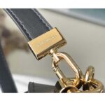 Louis Vuitton LV Women Twist MM Handbag Black Epi Grained Leather Monogram Flower - Image 9