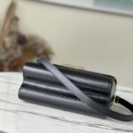 Louis Vuitton LV Women Twist MM Handbag Black Epi Grained Leather Monogram Flower - Image 5