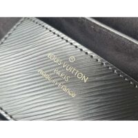 Louis Vuitton LV Women Twist MM Handbag Black Epi Grained Leather Monogram Flower (7)