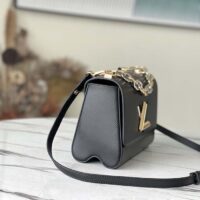 Louis Vuitton LV Women Twist MM Handbag Black Epi Grained Smooth Cowhide Leather (1)