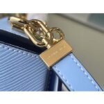 Louis Vuitton LV Women Twist MM Handbag Bleu Nuage Blue Epi Grained Leather - Image 8