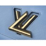 Louis Vuitton LV Women Twist MM Handbag Bleu Nuage Blue Epi Grained Leather - Image 7