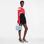 Louis Vuitton LV Women Twist MM Handbag Bleu Nuage Blue Epi Grained Leather - Image 11