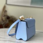 Louis Vuitton LV Women Twist MM Handbag Bleu Nuage Blue Epi Grained Leather - Image 3