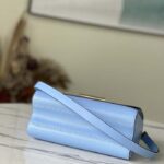 Louis Vuitton LV Women Twist MM Handbag Bleu Nuage Blue Epi Grained Leather - Image 5