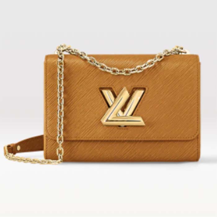 Louis Vuitton Twist MM Cream in Grained Epi Leather with Gold-tone