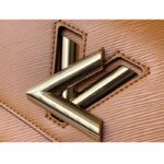 Louis Vuitton LV Women Twist MM Handbag Brown Epi Grained Cowhide Leather - Image 8
