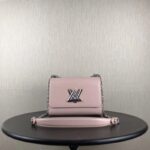 Louis Vuitton LV Women Twist MM Handbag Galet Gray Epi Grained Cowhide Leather - Image 2