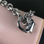 Louis Vuitton LV Women Twist MM Handbag Galet Gray Epi Grained Cowhide Leather - Image 9