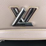 Louis Vuitton LV Women Twist MM Handbag Galet Gray Epi Grained Cowhide Leather - Image 7