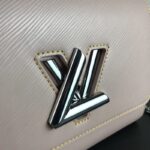 Louis Vuitton LV Women Twist MM Handbag Galet Gray Epi Grained Cowhide Leather - Image 8