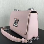 Louis Vuitton LV Women Twist MM Handbag Galet Gray Epi Grained Cowhide Leather - Image 3