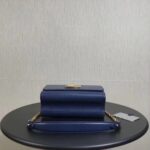 Louis Vuitton LV Women Twist MM Handbag Indigo Blue Epi Grained Cowhide Leather - Image 4
