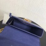 Louis Vuitton LV Women Twist MM Handbag Indigo Blue Epi Grained Cowhide Leather - Image 7